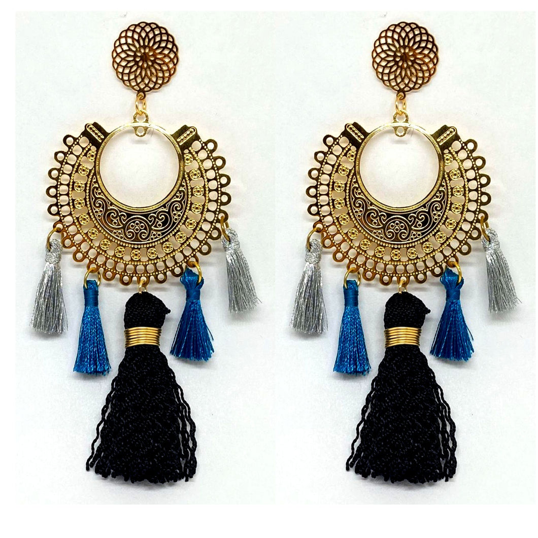 Circle Tassel-Black