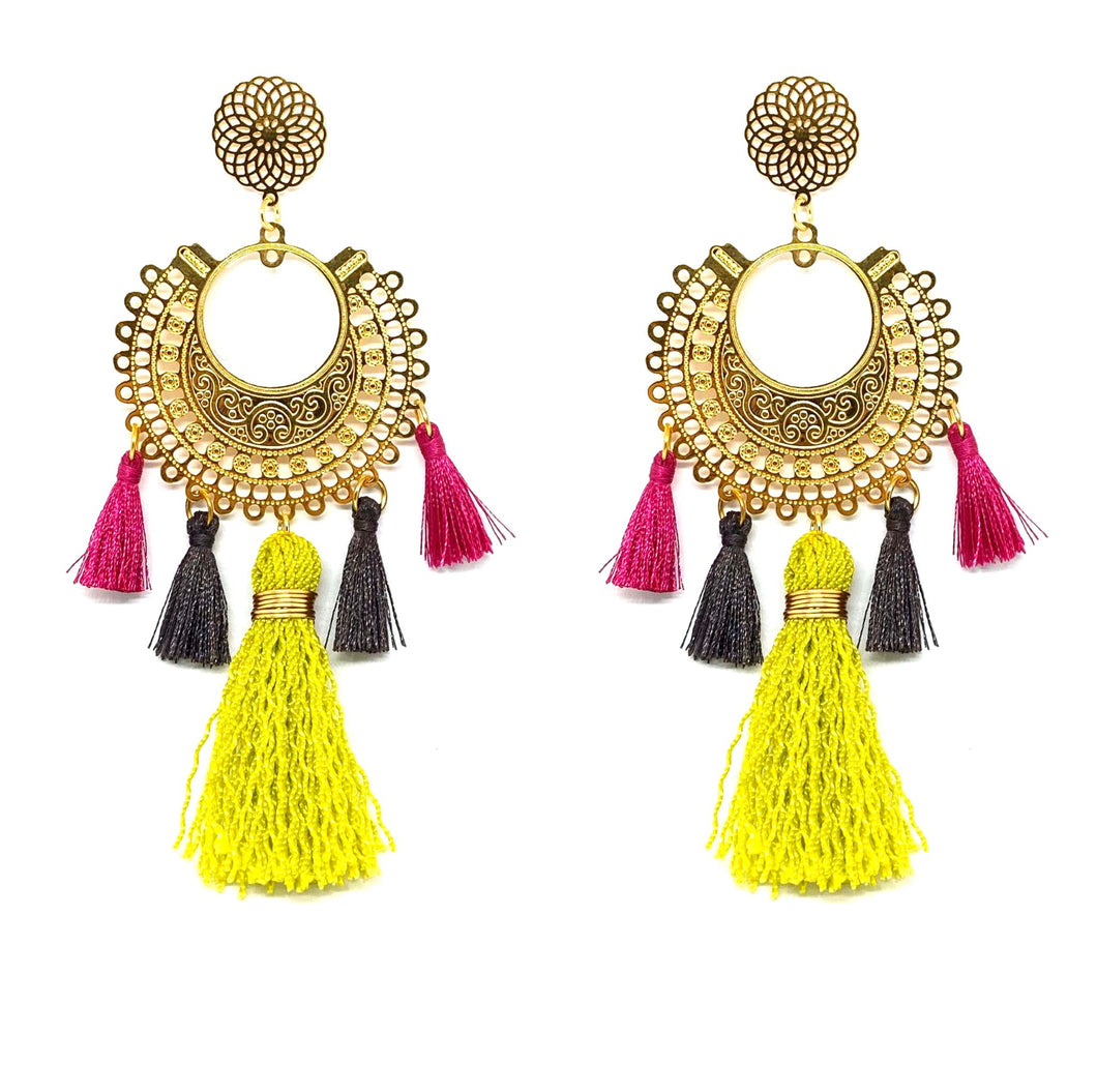 Circle Tassel-Green