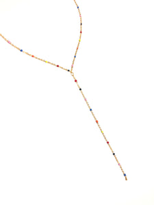 Colored chain necklace