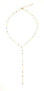 Colored chain necklace