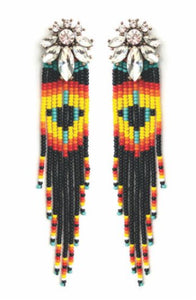Colorful Beaded-Black