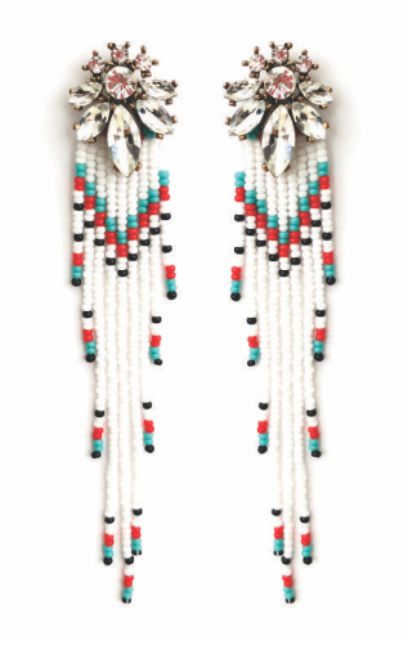Colorful Beaded-White