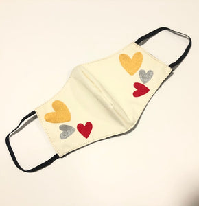Gold Heart Mask