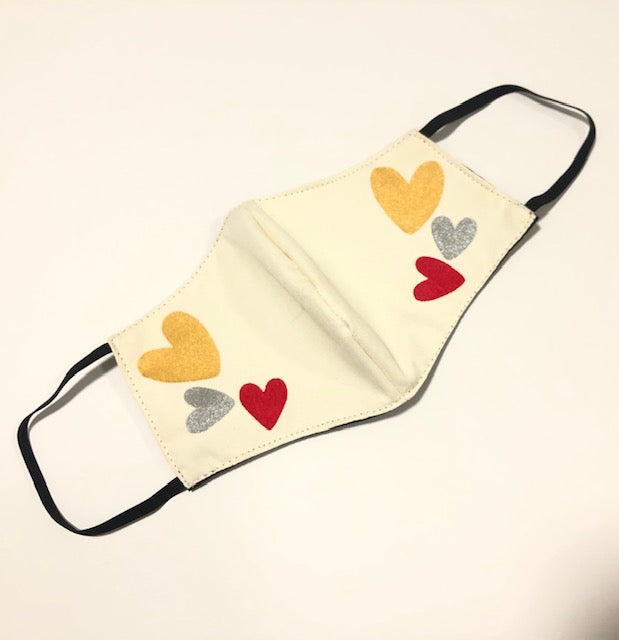 Gold Heart Mask
