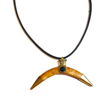 Load image into Gallery viewer, Leather necklace with charm
