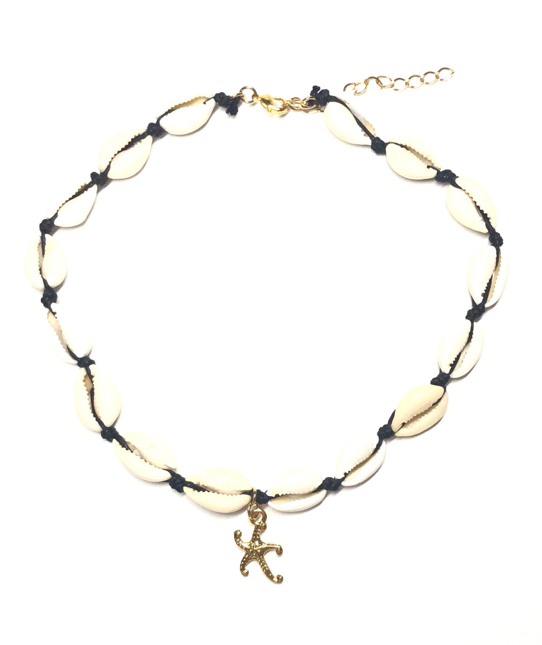 Sea shells with seastar charm black