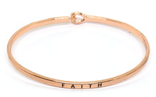 Load image into Gallery viewer, Stainless steel message rosegold faith
