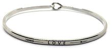 Load image into Gallery viewer, Stainless steel message silver love
